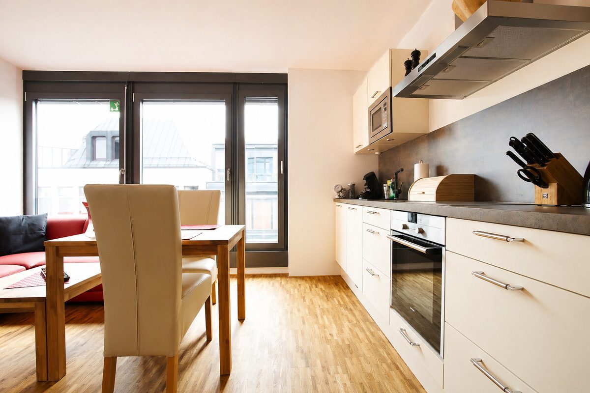 Downtown apartment with fully equipped kitchen