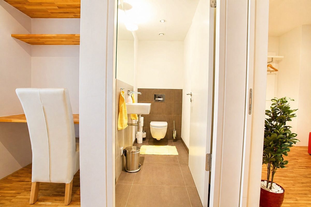 Second bathroom with toilet