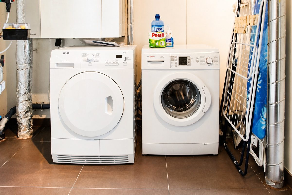 Washer and dryer in serviced apartment