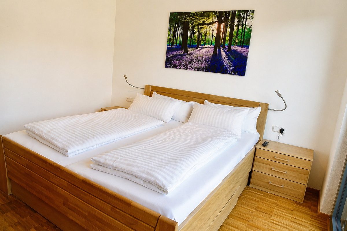 King Bed and nightstands in master bedroom