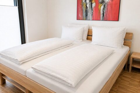 Bedroom with king bed