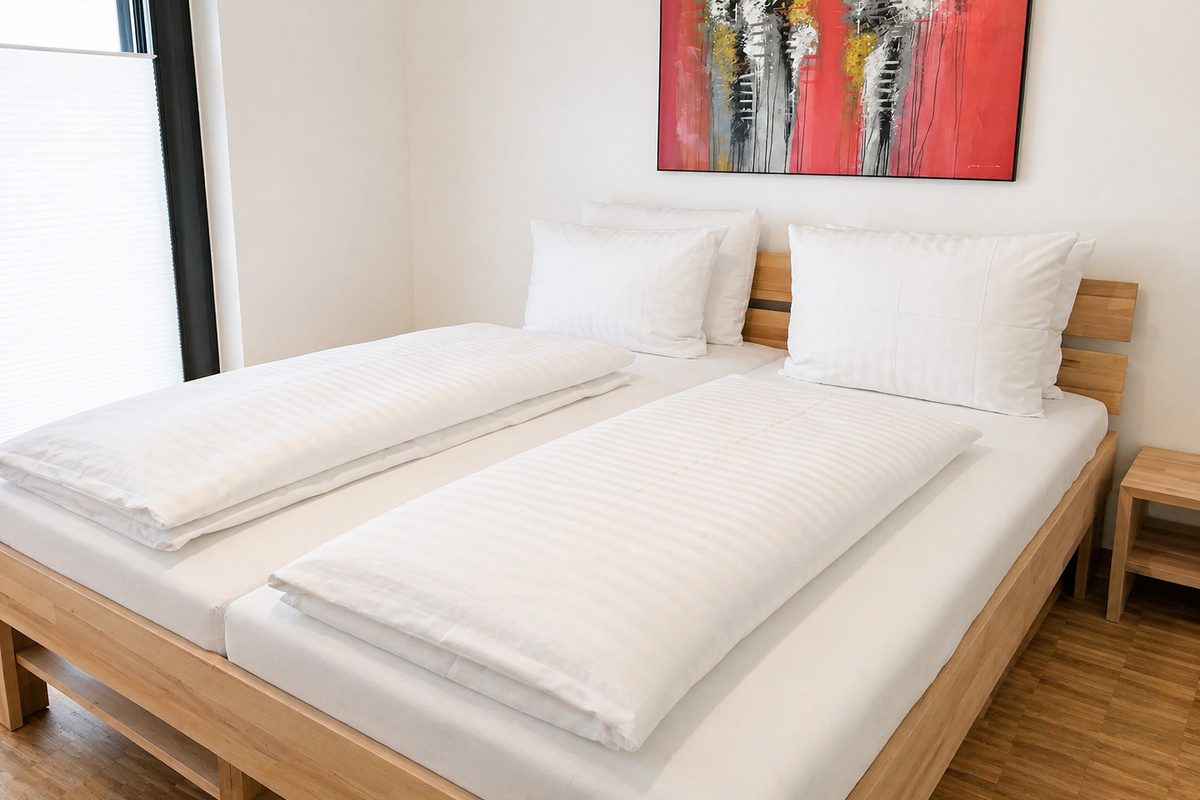 Bedroom with king bed
