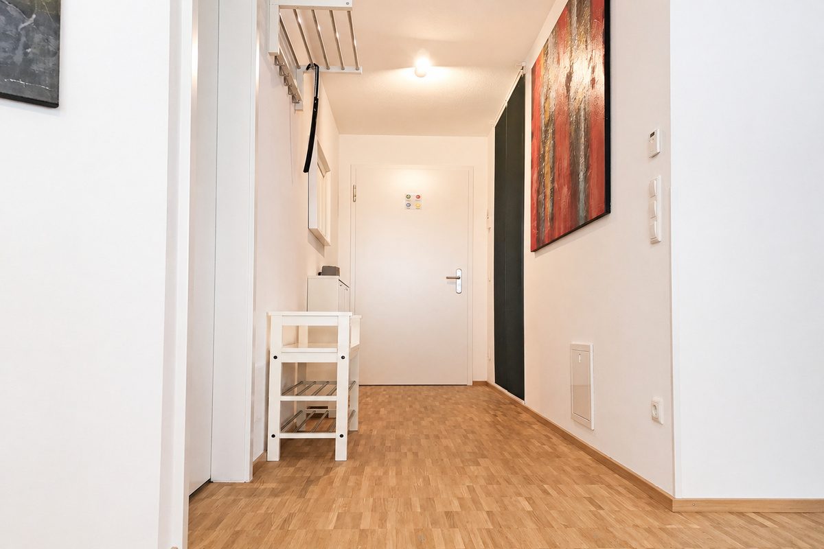 Entryway with bench