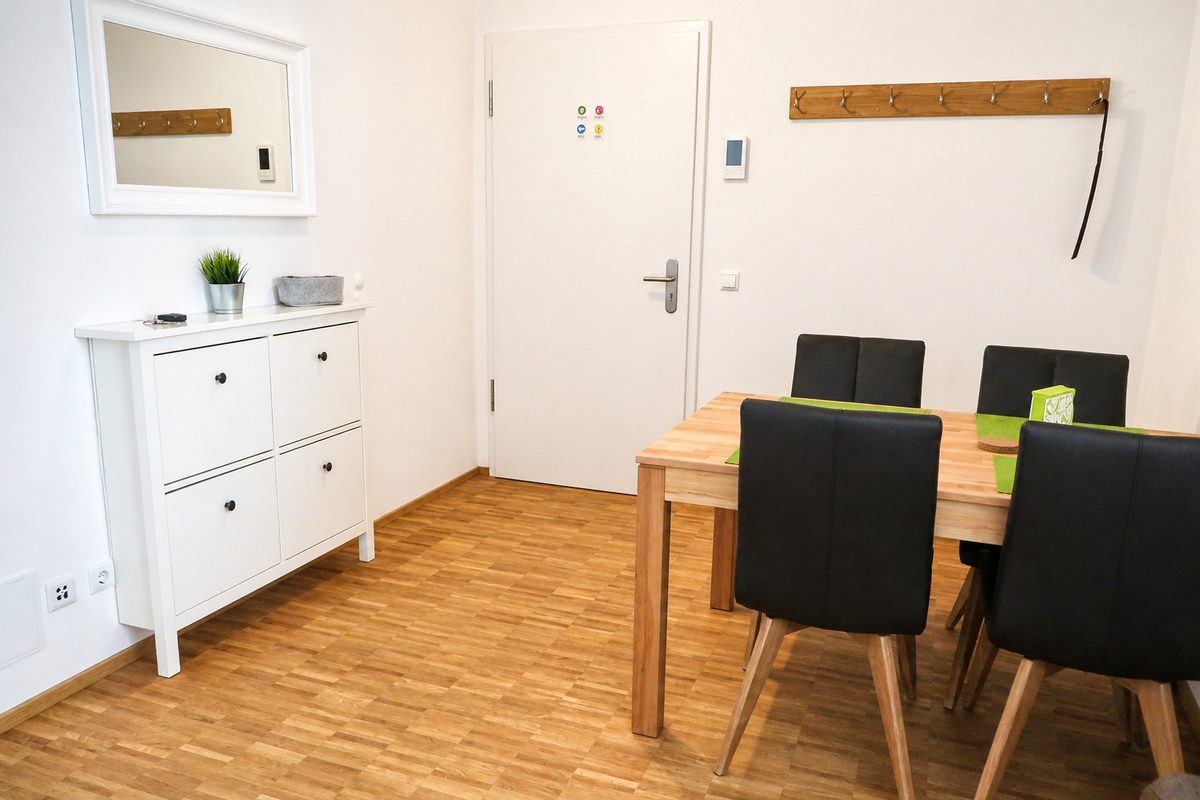 Dining area next to kitchen