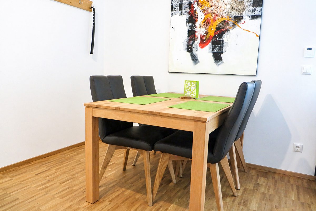 Dining table and chairs