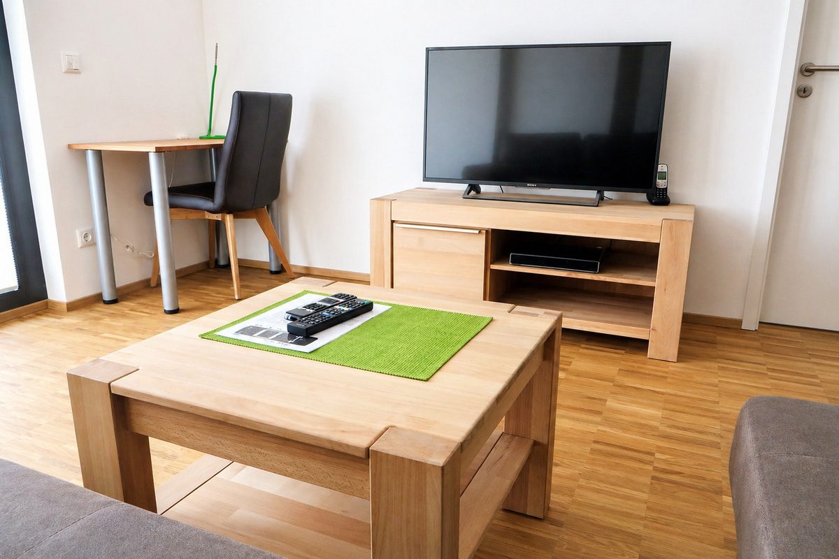 1-bedroom furnished apartment living room