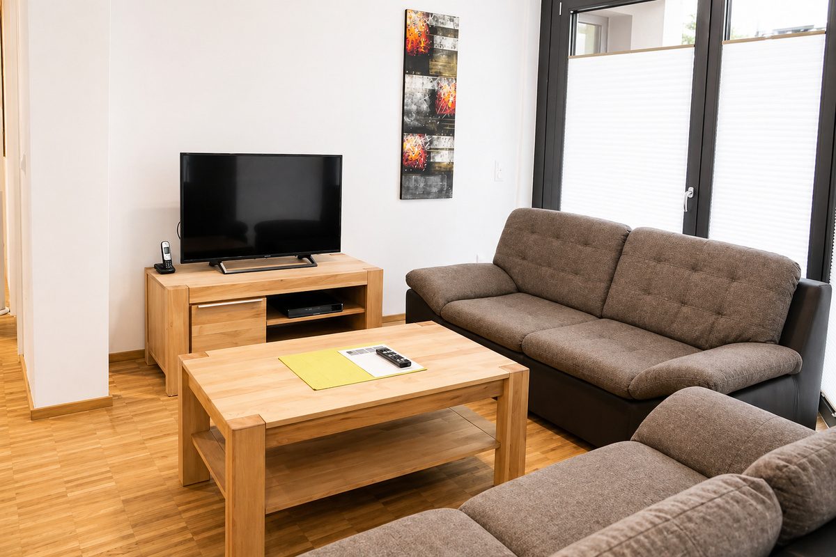 Moehringen apartment living area with sofas
