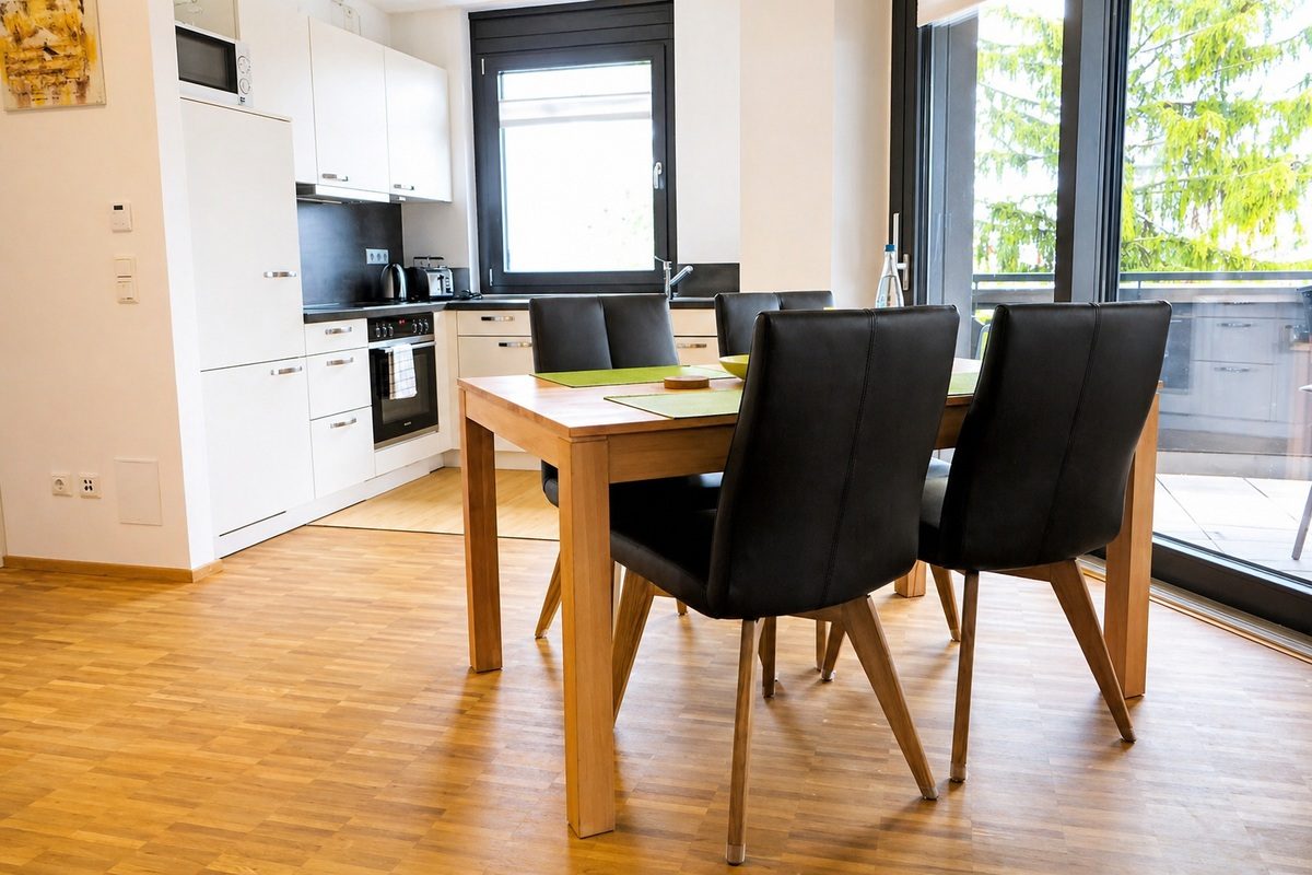 Dining area beside kitchen
