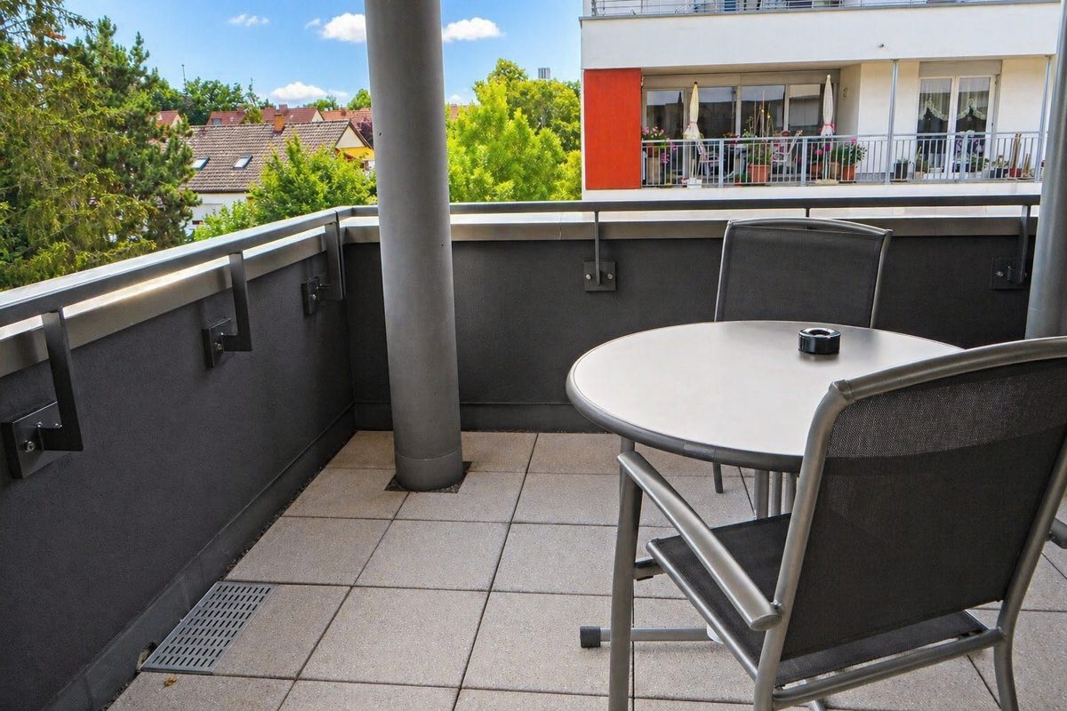 Large balcony with view