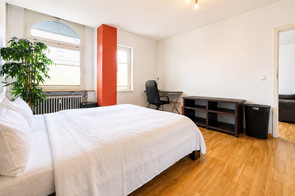 Desk in bedroom