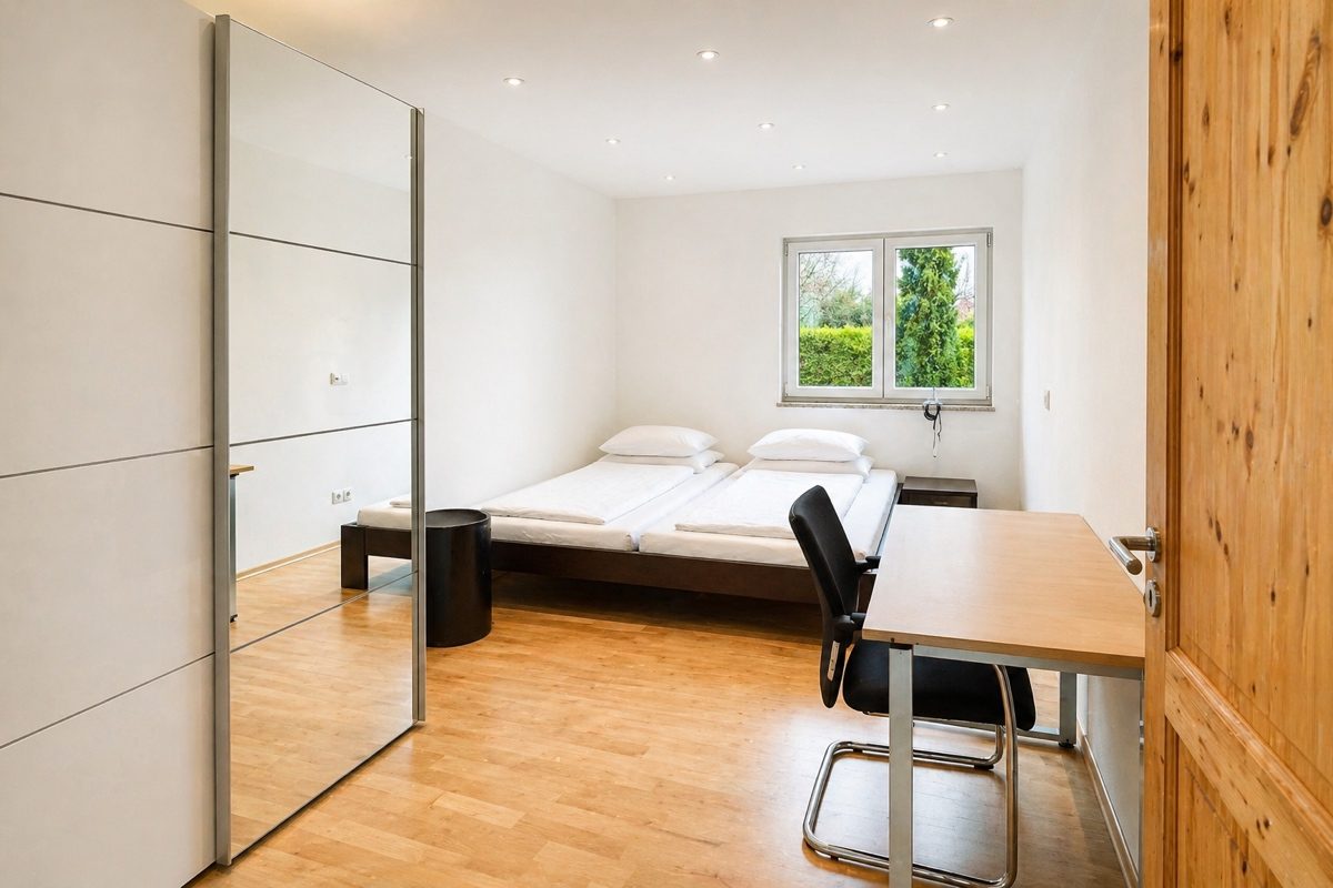 Beds in smaller bedroom
