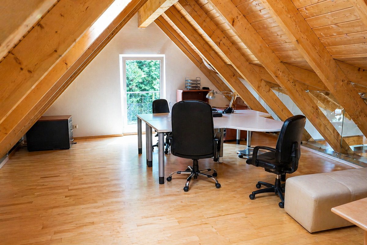 Penthouse attic office space
