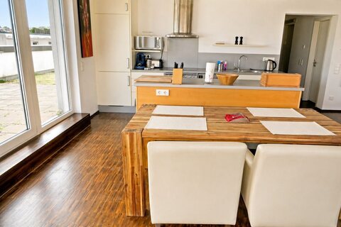 Dining area with kitchen