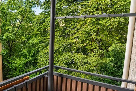 Balcony with trees view